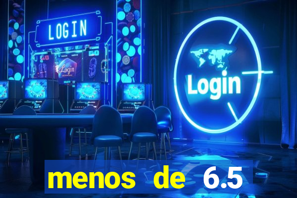 menos de 6.5 escanteios o que significa